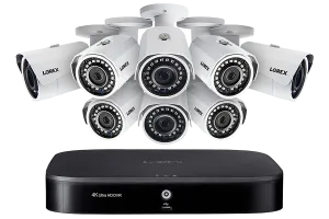 1080p Camera System with 8-Channel 4K DVR and Eight 1080p HD Metal Outdoor Cameras, 150FT Night Vision