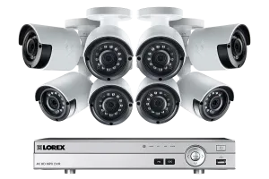 1080p Camera System with 8 Channel DVR and 8 1080p Outdoor Security Cameras, 130ft Night Vision, 1TB Hard Drive