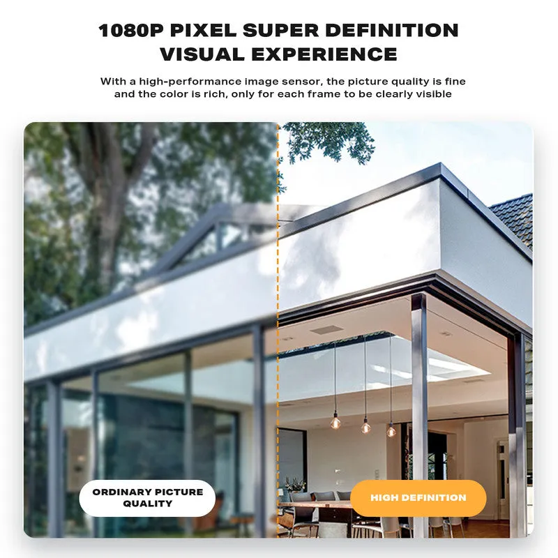 1080P Full HD Wireless WiFi IP Camera | Home Security LED Bulb Lamp Light Camera