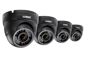 1080p HD Security Dome Cameras with 3x Zoom Motorized Varifocal Zoom Lenses, 150ft Night Vision (4-pack)