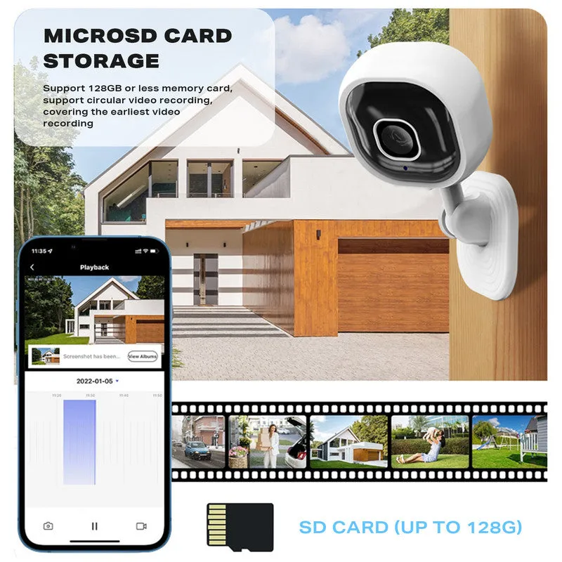 1080P HD WiFi Security Smart IP Camera | Wireless Home CCTV System | Indoor Monitor