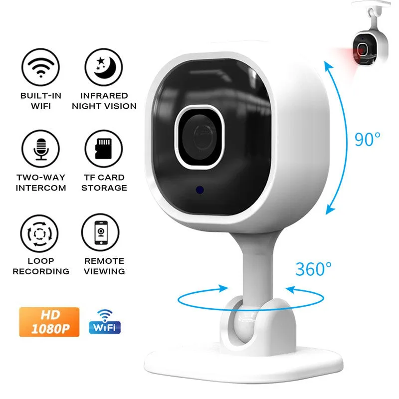 1080P HD WiFi Security Smart IP Camera | Wireless Home CCTV System | Indoor Monitor