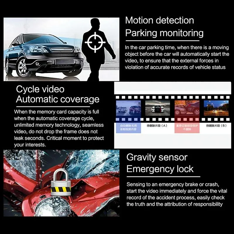 1080p Night Vision Hidden Driving Recorder | Aromatherapy | 2 Inch HD Single Lens