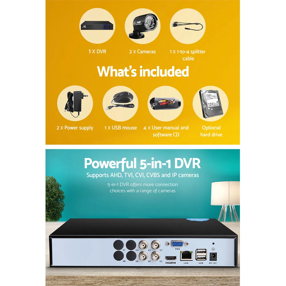 1080P Outdoor CCTV Security System 4CH DVR 2TB | UL-Tech