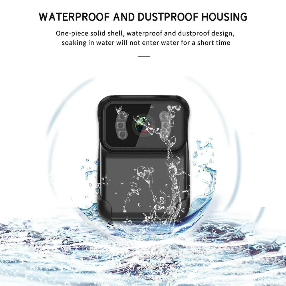 1080P Video Camera Wireless WiFi Action Camera Wide Angle Lens Loop Video Recording Nigh Vision Daily Waterproof Built-in Battery Microphone with Backside Clip