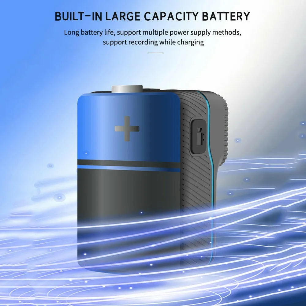 1080P Video Camera Wireless WiFi Action Camera Wide Angle Lens Loop Video Recording Nigh Vision Daily Waterproof Built-in Battery Microphone with Backside Clip