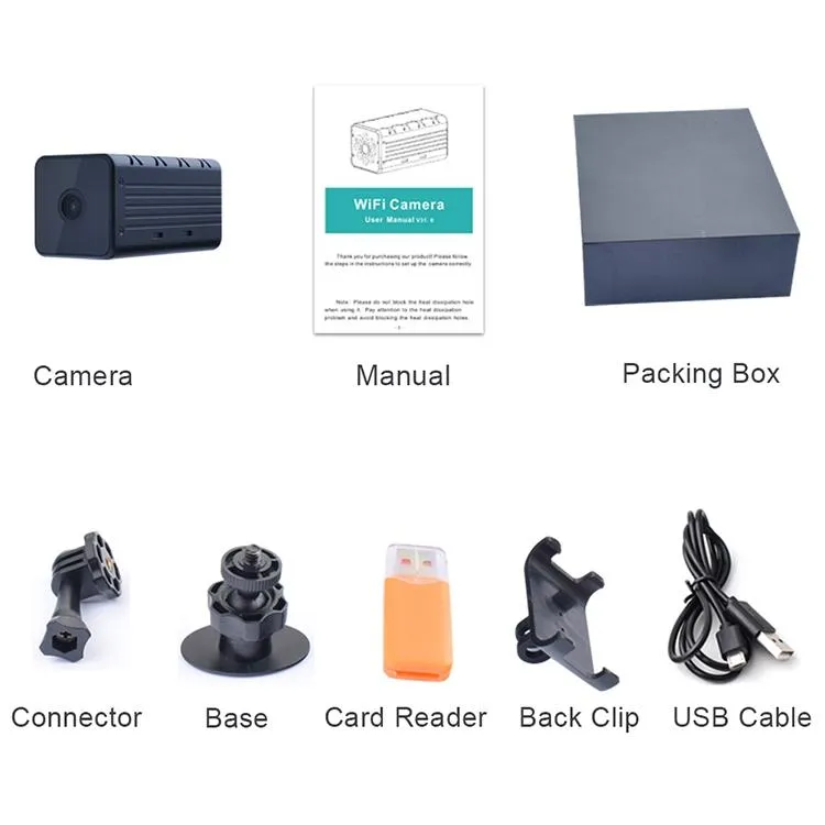 1080P Wifi Camera | Motion Detection | Night Vision | Two-Way Voice Intercom