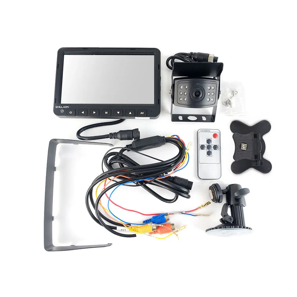 12V-36V 7" AHD Monitor DVR Reverse Camera (15M Cable)