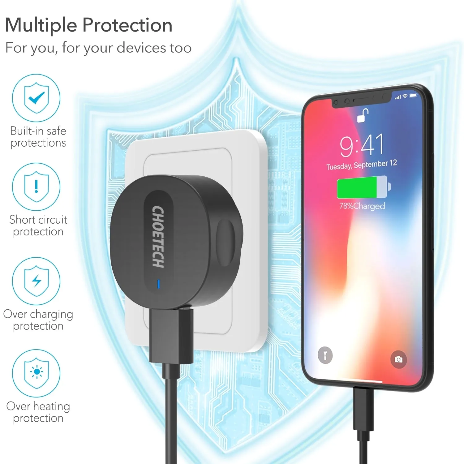 12W USB-A AC Adapter |  C0203 | AU Standard
