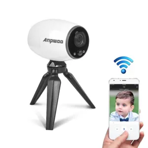 1.3MP 960P Wifi IP Camera | Tripod Holder | Motion Detection | Night Vision | White