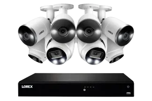 16-Channel 4K Fusion System with Bullet and Dome Smart Deterrence IP Cameras
