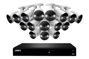 16-Channel 4K Ultra HD Fusion NVR IP System with 16 Smart Deterrence Cameras