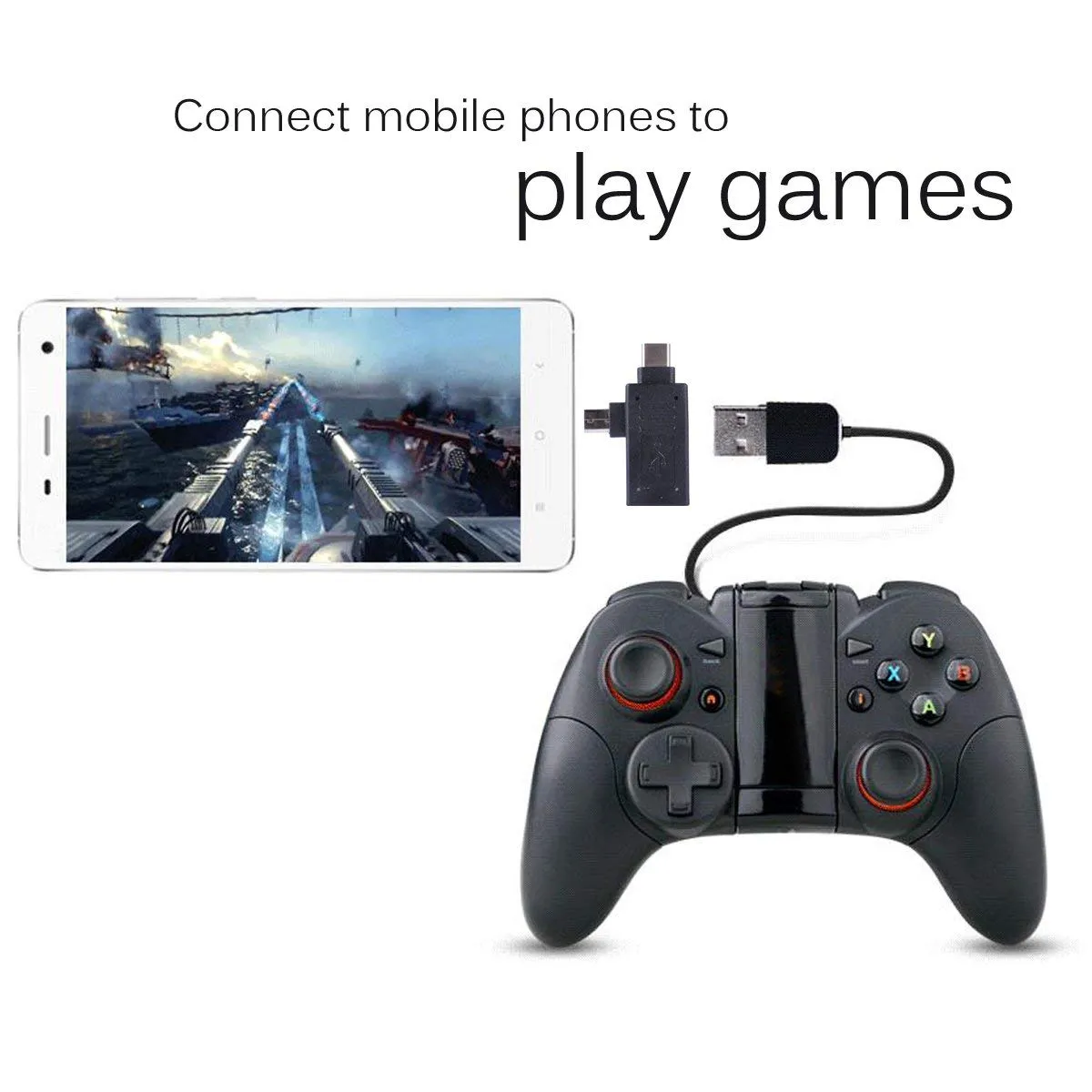 2-in-1 OTG Adapter | Type C | Micro USB Port Male to USB Female