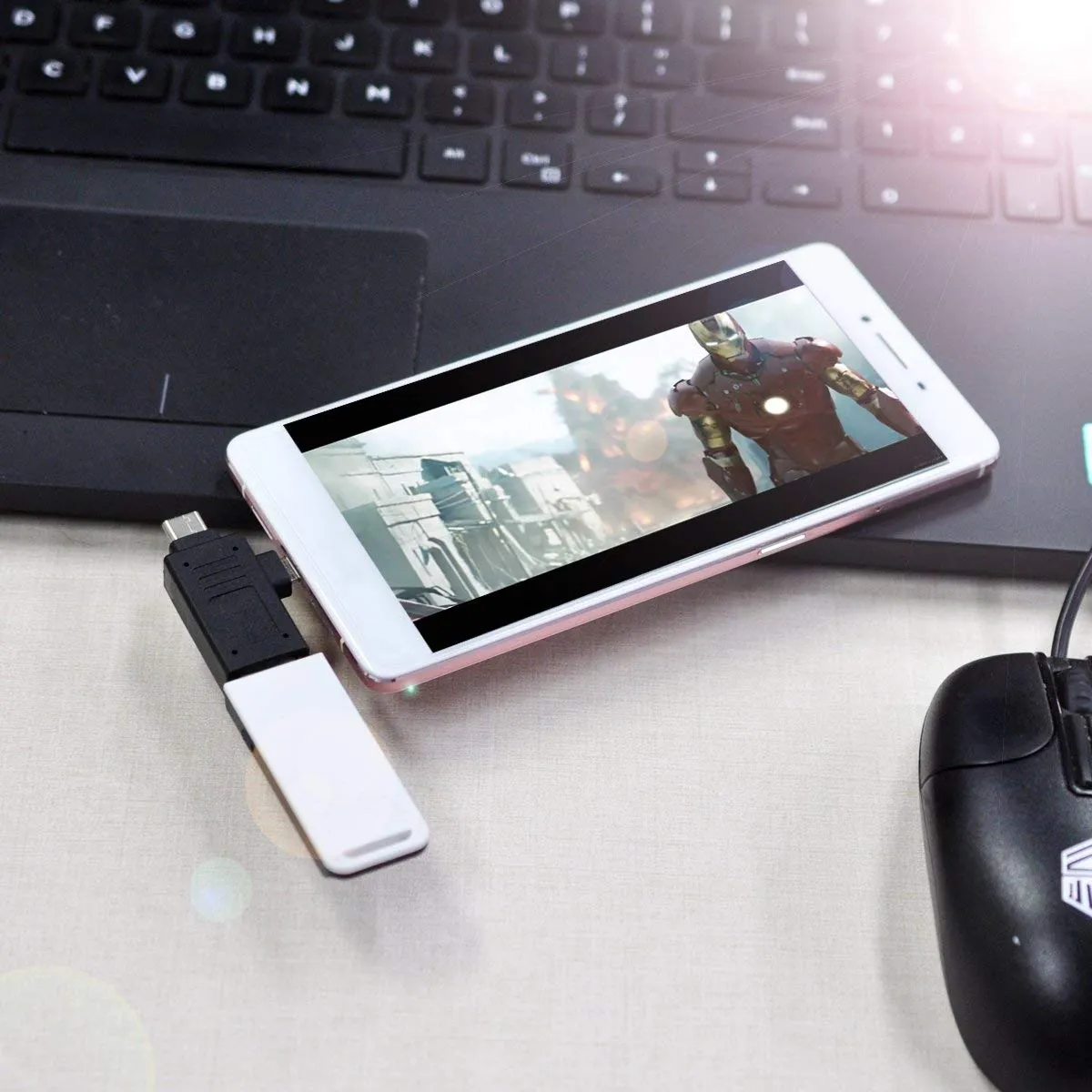 2-in-1 OTG Adapter | Type C | Micro USB Port Male to USB Female