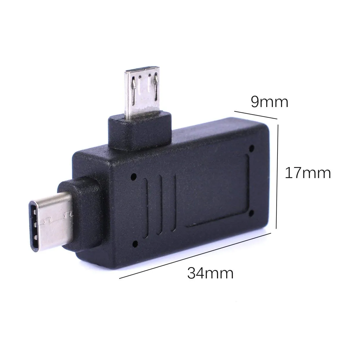 2-in-1 OTG Adapter | Type C | Micro USB Port Male to USB Female