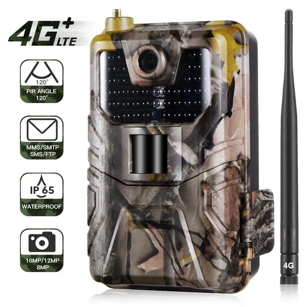 20MP 2K Wildlife Hunting Trail Camera | Night Vision | 4G Cellular Surveillance