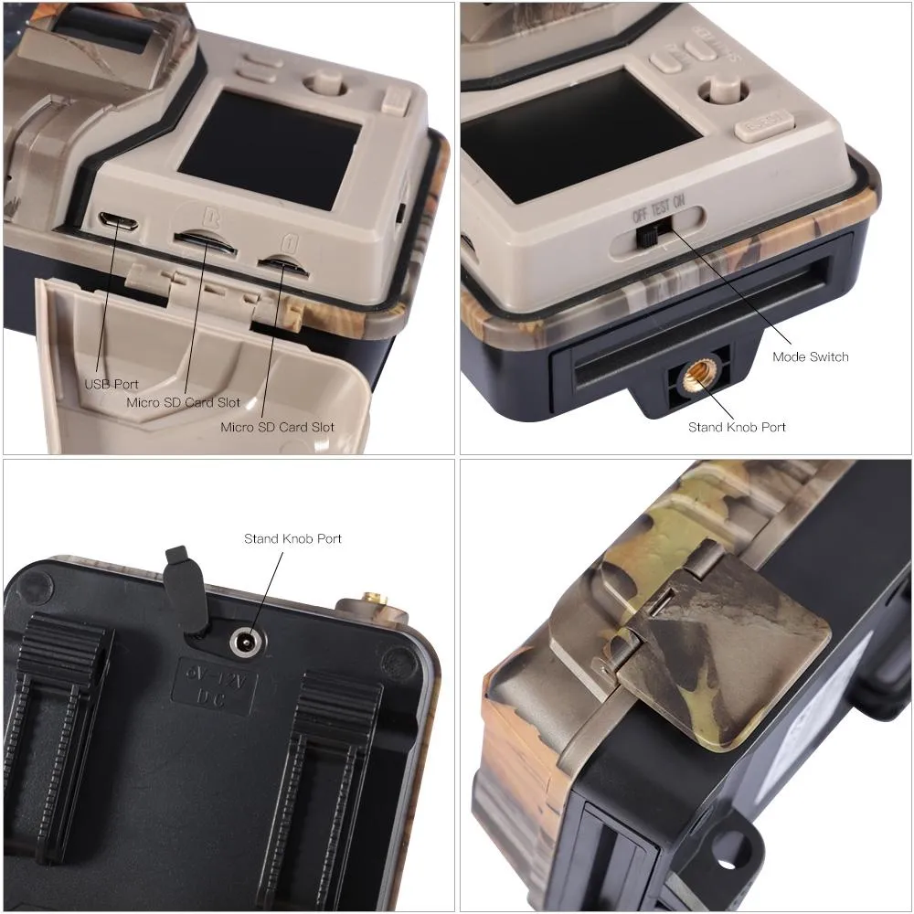 20MP 2K Wildlife Hunting Trail Camera | Night Vision | 4G Cellular Surveillance