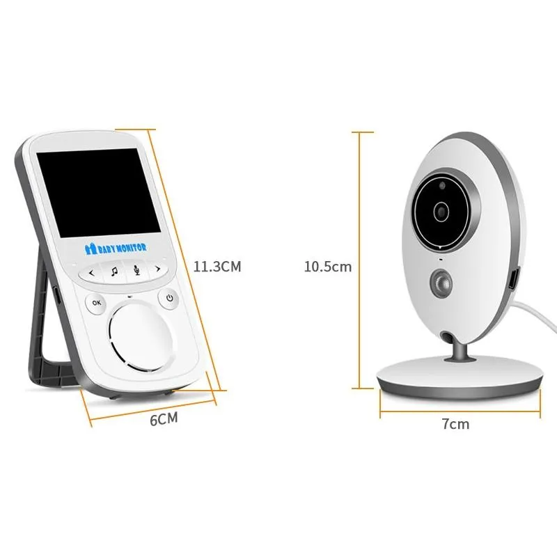 2.4 LCD Wireless Baby Monitor with Night Vision & Two-Way Talk