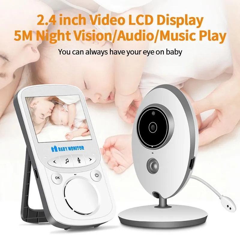 2.4 LCD Wireless Baby Monitor with Night Vision & Two-Way Talk