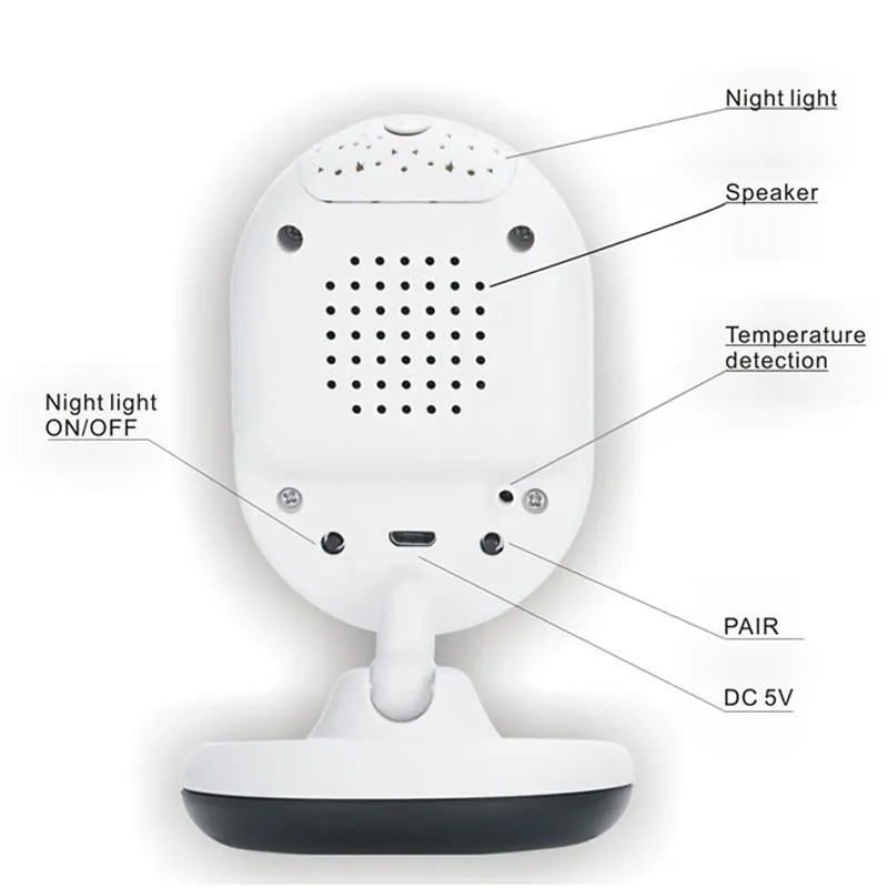 2.4 Wireless Baby Monitor | Night Vision | Two-Way Talk