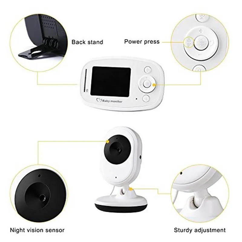 2.4 Wireless Baby Monitor | Night Vision | Two-Way Talk