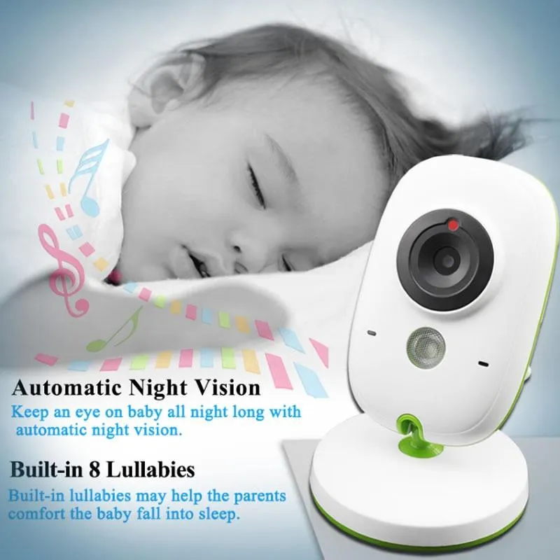 2.4 Wireless Baby Monitor with LCD Night Vision & Two-Way Talk | Grey