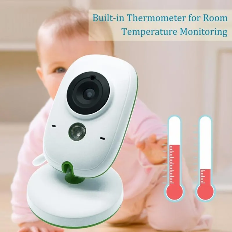2.4 Wireless Baby Monitor with LCD Night Vision & Two-Way Talk | White