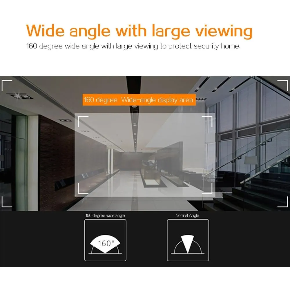 2.4" Screen | 2.0MP Security Camera | TF Card Support | No Disturb Peephole Viewer