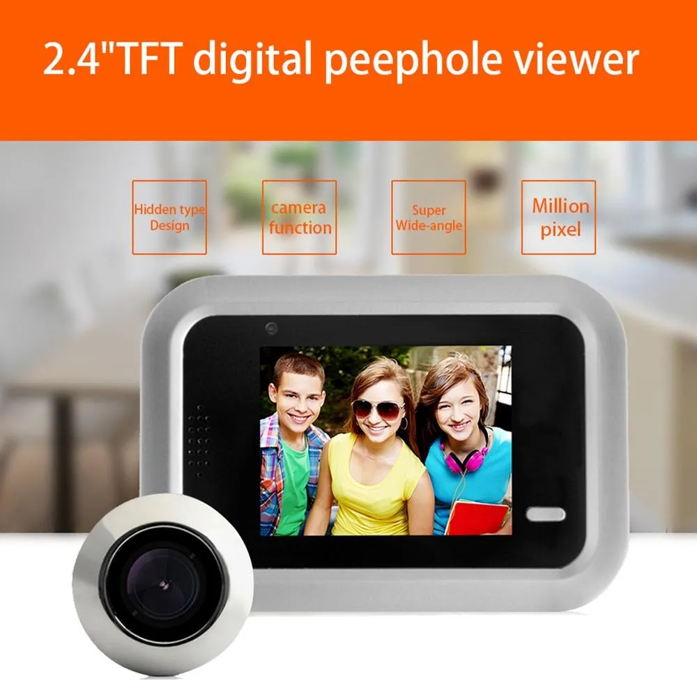 2.4" Screen | 2.0MP Security Camera | TF Card Support | No Disturb Peephole Viewer