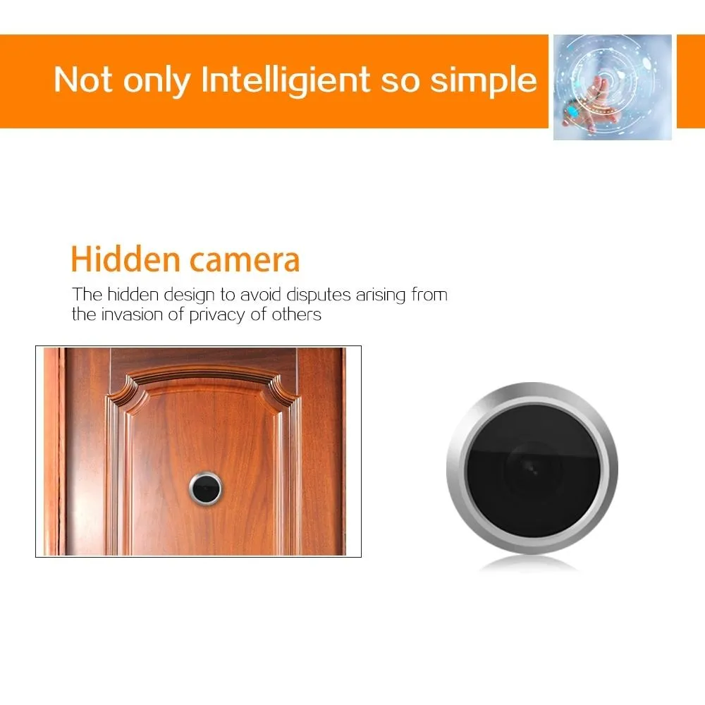 2.4" Screen | 2.0MP Security Camera | TF Card Support | No Disturb Peephole Viewer