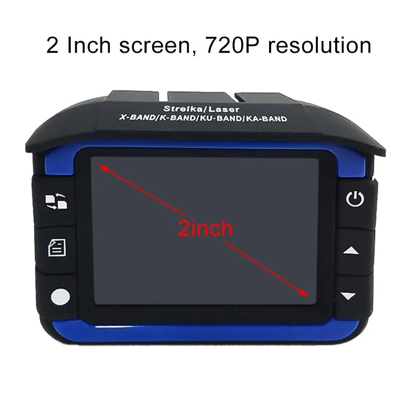 2.4" Video Camera DVR & Radar Detector | HD 720P