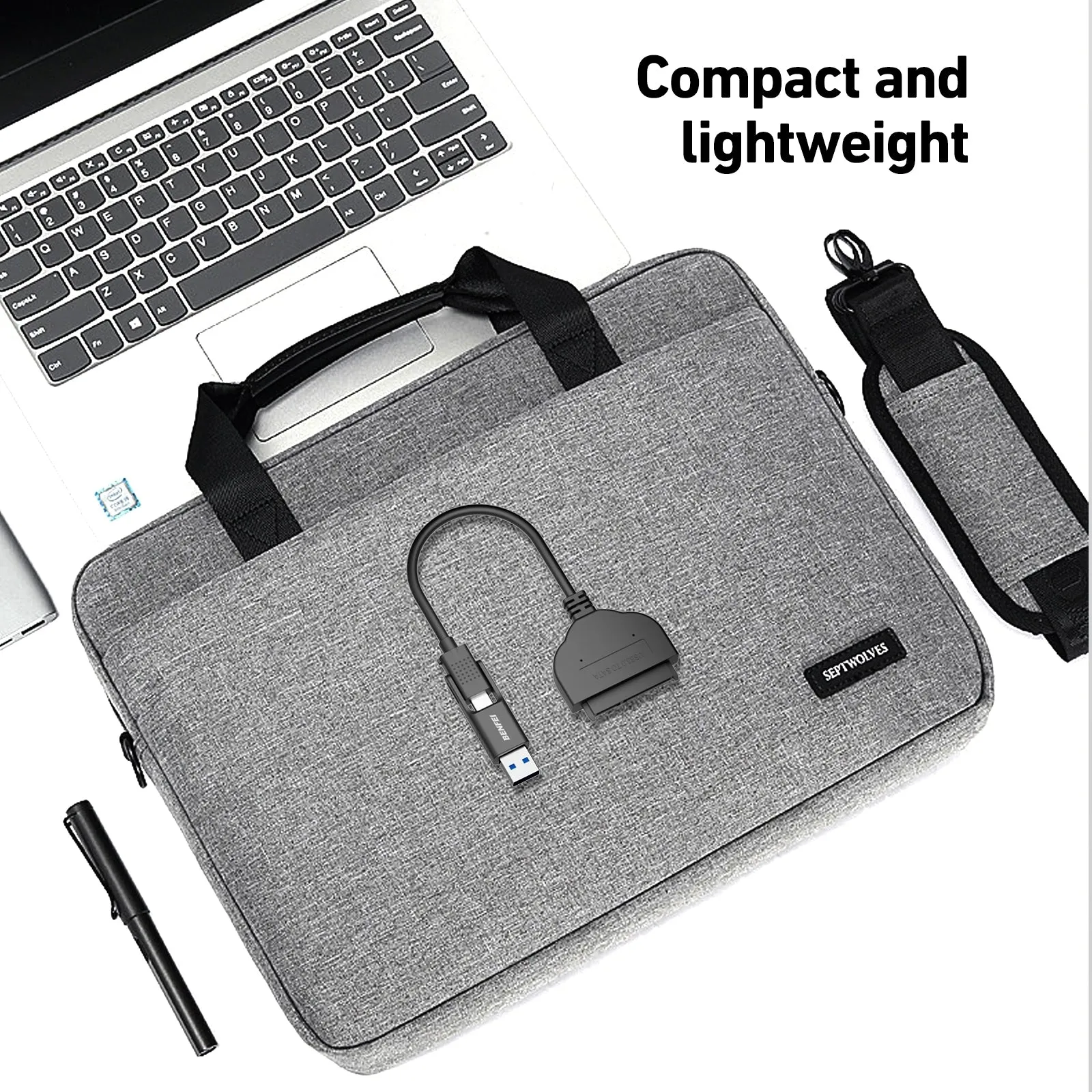 2in1 USB-C/USB 3.0 to SATA III Hard Drive Adapter