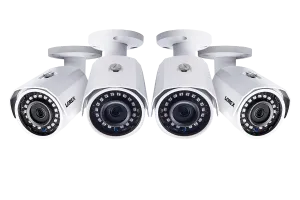 2K (5MP) Super HD Weatherproof Night Vision Security Camera (4-pack)