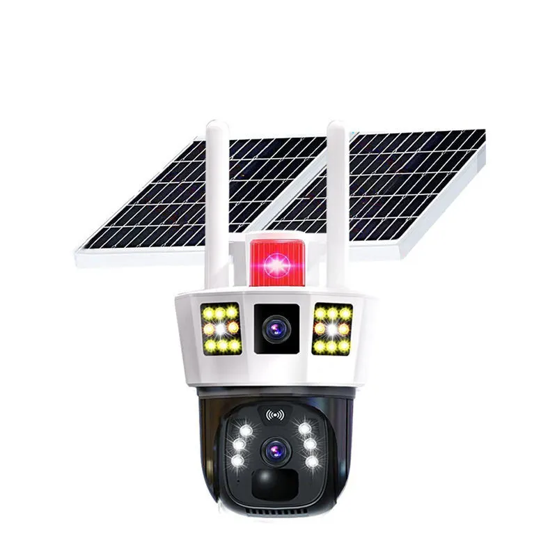 360 Smart Solar Surveillance Camera with Three-screen Monitoring