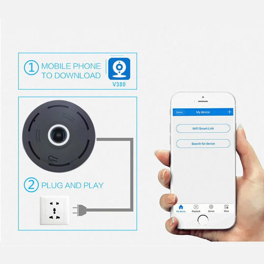 360 Surveillance Camera - Panoramic UFO Camera