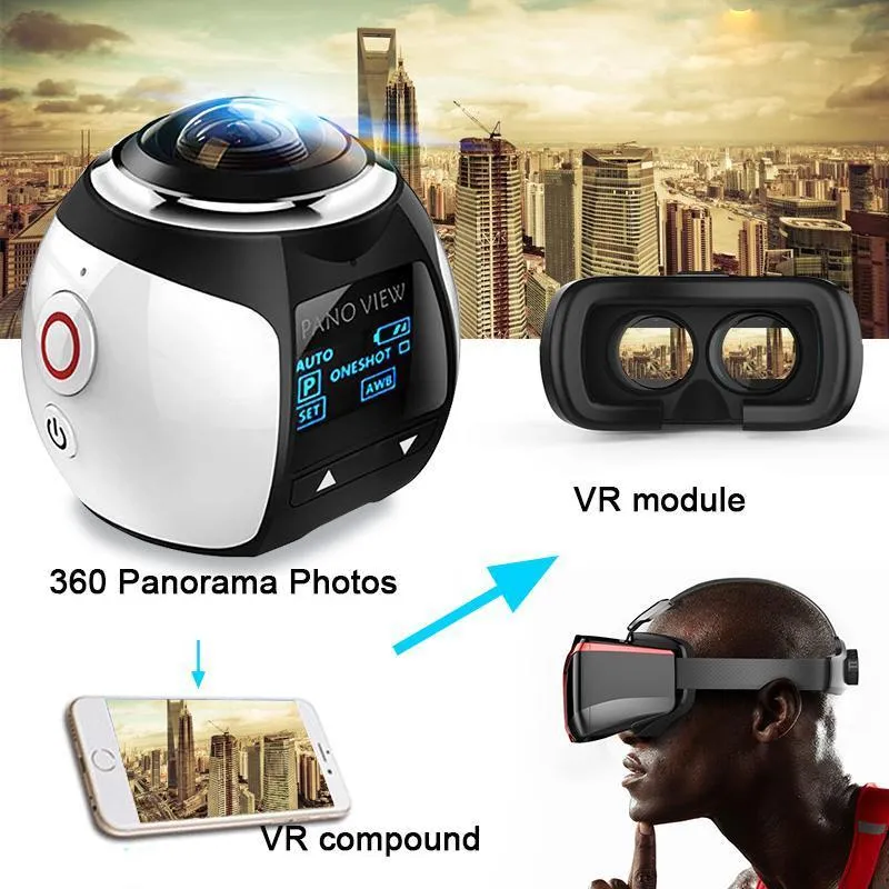 Ultra-Compact 360-Degree Panoramic Mini Camera for High-Quality Photography
