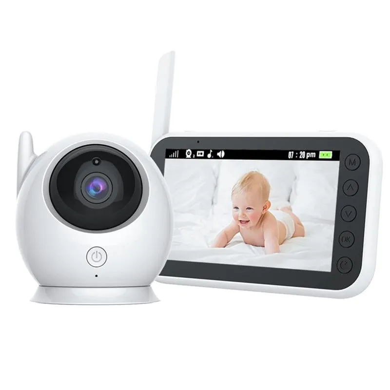 360° Wireless Baby Monitor | Night Vision Camera | 4.3 Inch