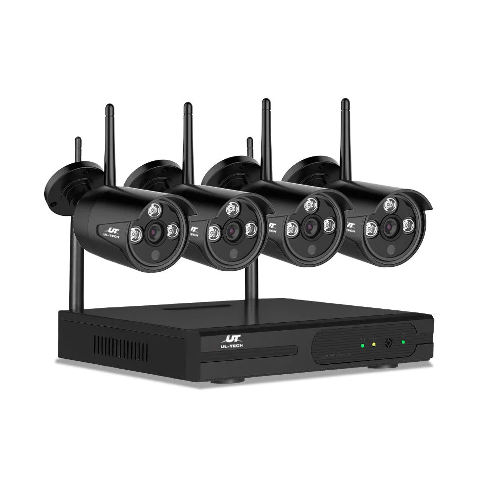 3MP HD 8CH Wireless CCTV System with 4 Bullet Cameras UL-Tech