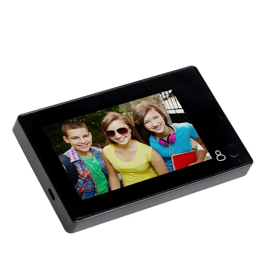 4.3" Security Camera Door Peephole | One-Key Watch | Black