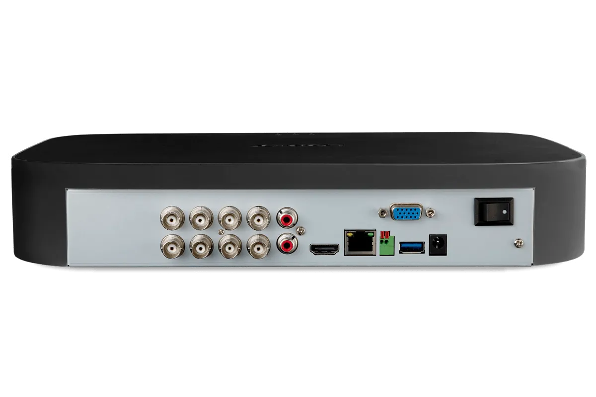 4K 8-Channel 2TB Wired NVR System with Smart Deterrence and Smart Motion Detection Cameras