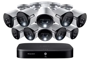 4K Ultra HD 16-Channel Security System with 10 Active Deterrence 4K (8MP) Cameras, Advanced Motion Detection and Smart Home Voice Control