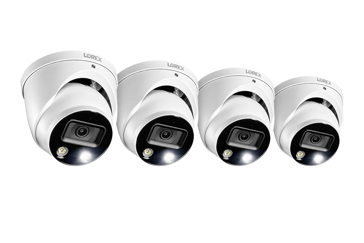 4K Ultra HD Smart Deterrence IP Dome Security Camera with Smart Motion Detection Plus