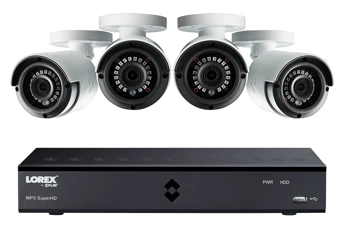 4MP Super HD 4 Channel Security System