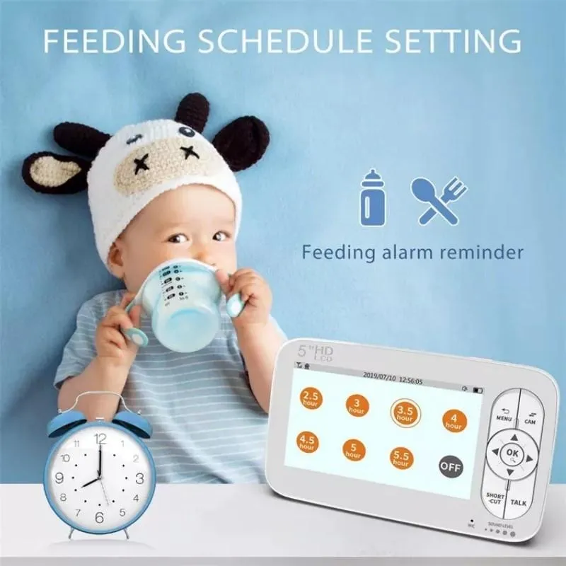 5 Wireless Video Baby Monitor | 5” Screen | Built-In Camera