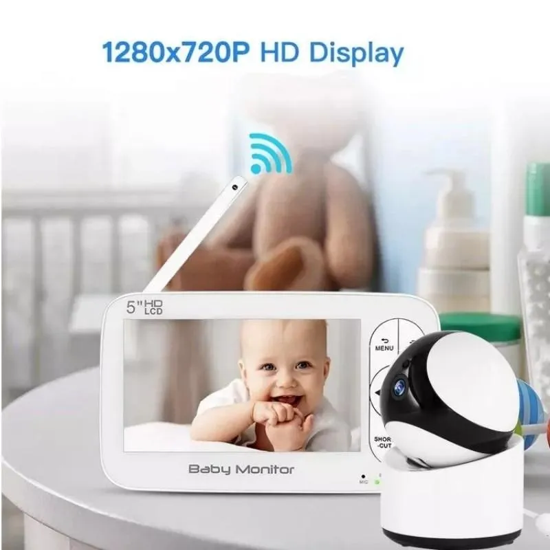 5 Wireless Video Baby Monitor | 5” Screen | Built-In Camera