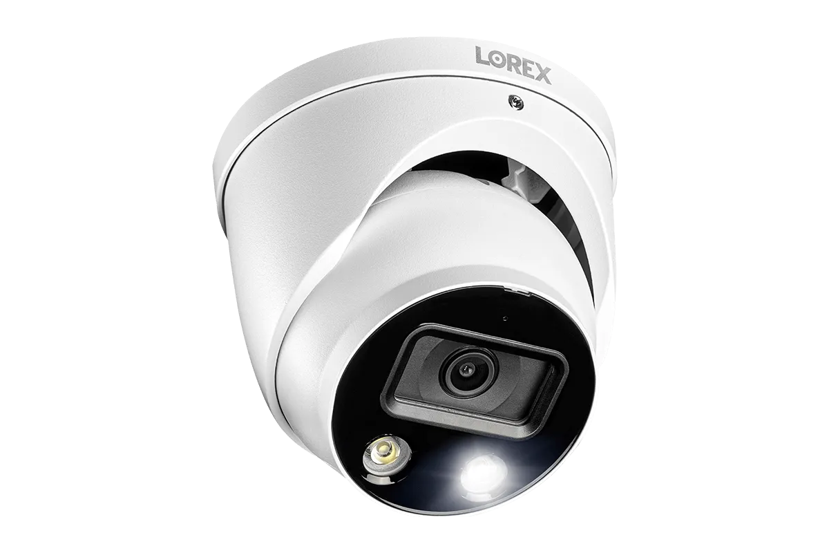 8-Channel Fusion NVR System with Dome and Bullet Smart Deterrence 4K IP Cameras