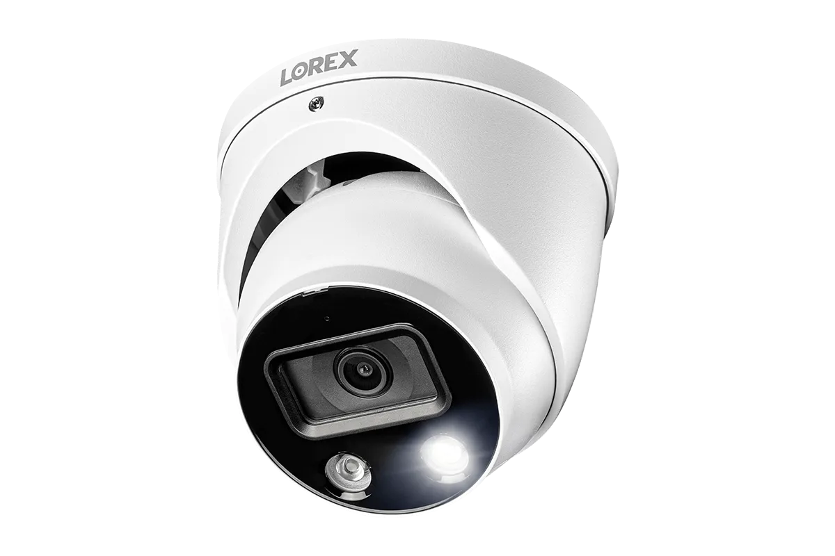 8-Channel Fusion NVR System with Dome and Bullet Smart Deterrence 4K IP Cameras