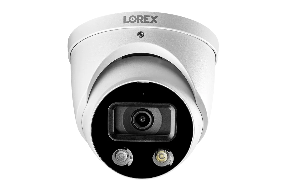 8-Channel Fusion NVR System with Dome and Bullet Smart Deterrence 4K IP Cameras