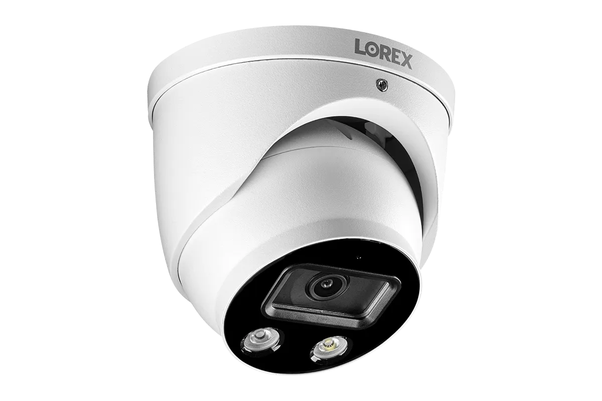 8-Channel Fusion NVR System with Dome and Bullet Smart Deterrence 4K IP Cameras