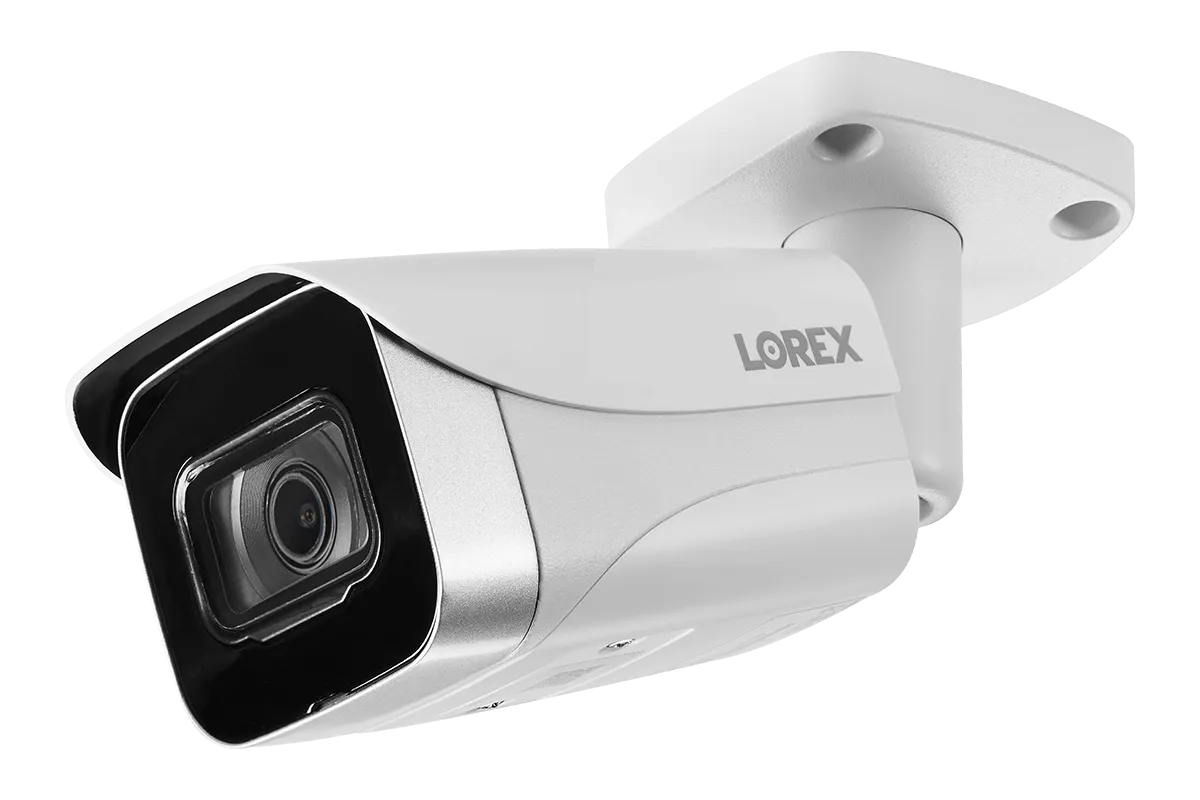 8-Channel NVR Fusion System with Four 4K (8MP) IP Cameras, 2K Wi-Fi Video Doorbell, and Smart Sensor Starter Kit